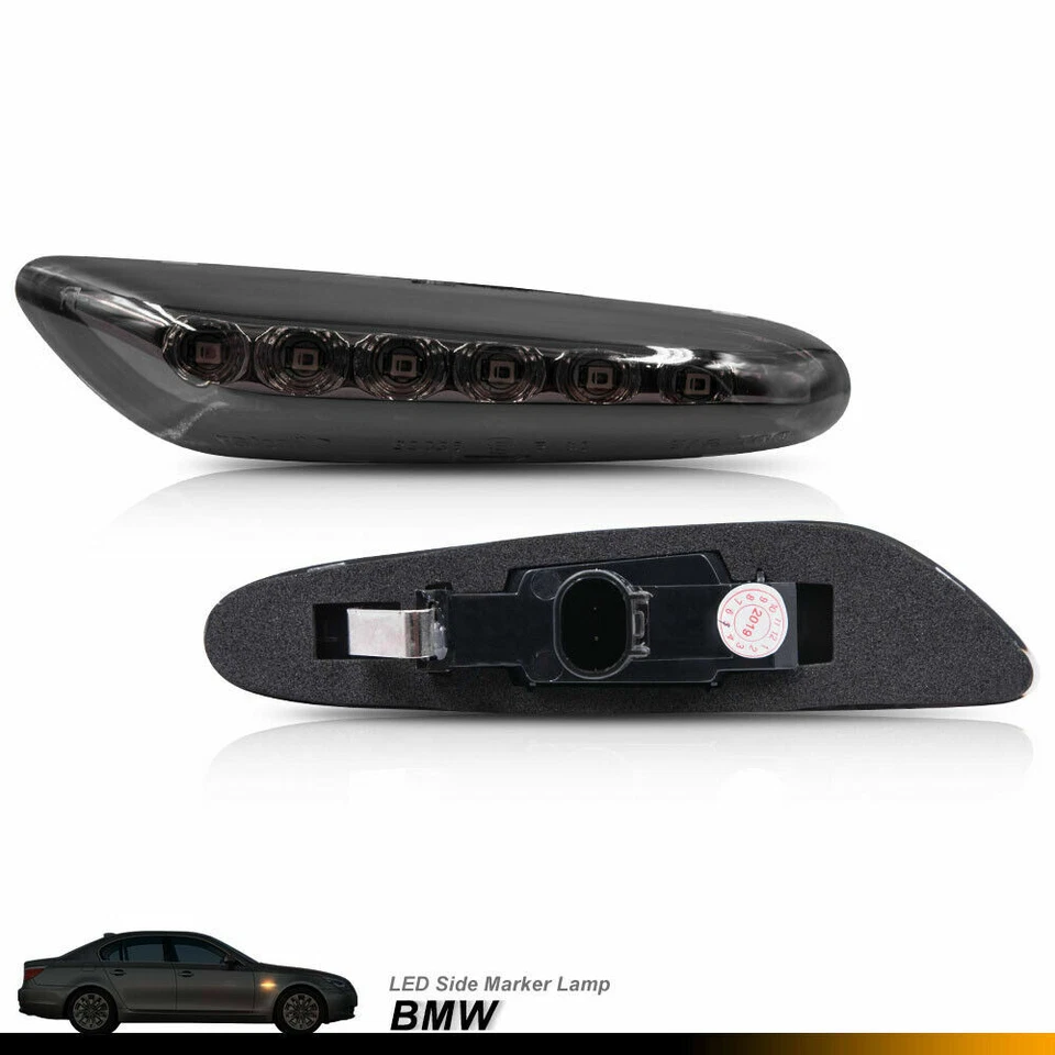 Luces de señalización laterales LED Smoke Len para BMW 46 E60 E61 E82 E83 E84 E88 E90 E92 2 un. Foto 3 de 4
