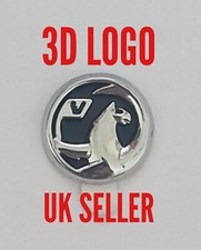 13mm Flip Key 3D Logo Emblem Badge FOR Genuine OEM Vauxhall Remote Control Fob