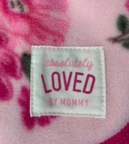 Difícil de encontrar nueva con etiquetas Carters Just One You Absolutely Loved By Mommy Manta para bebé floral rosa - Imagen 2 de 6
