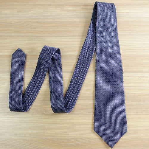 Lattice Tie Boy Blue Micro Silk Art Deco School Necktie Stain Resistant DOCKERS