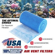 12FT FOLD BLUE BONDED AQUARIUM FILTER MEDIA PAD 12" X 12' FILTER FIBER FLOSS.