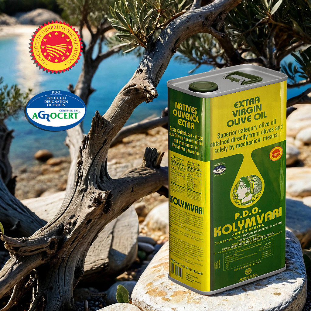 Kolymvari Extra Nativ griechisches Olivenöl Kreta 5 Liter Kaltextraktion Premium