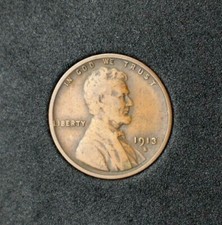 1913-S Lincoln Wheat Cent F Fine Great Wheat Combined Shipping !