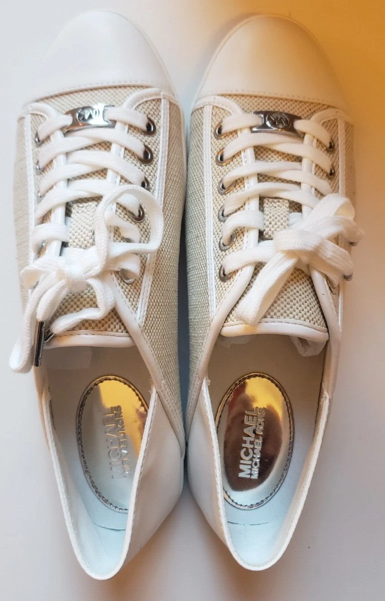 Michael Kors Women s Kristy Slide Canvas Shoes SZ8 NEW IN BOX eBay