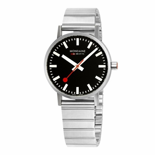 Mondaine A660.30314.16SBW Swiss Railways Classic Steel 36mm Quartz Wrist Watch - 第 1/6 張圖片