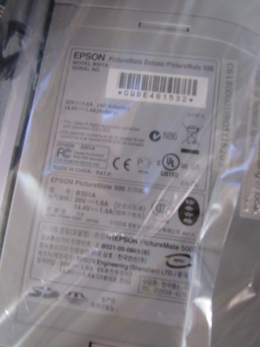 Epson PictureMate Deluxe Digital Photo Printer/Personal Photo-Lab NEW FREE SHIP. - Picture 8 of 11