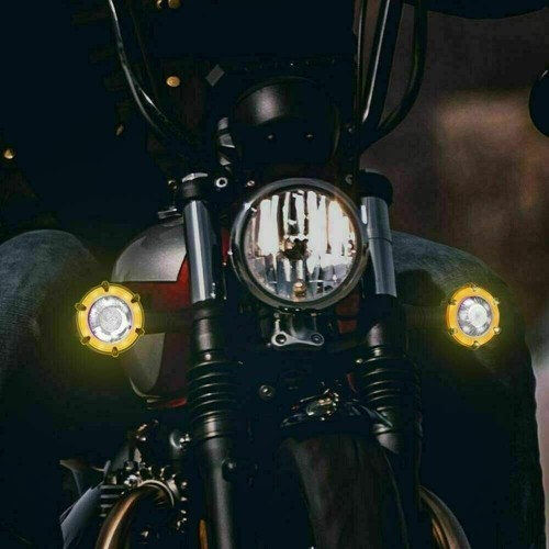 2pcs Motorcycle LED Brake Running Turn Signals Tail Lights For Bobber Cafe Racer - Picture 11 of 12