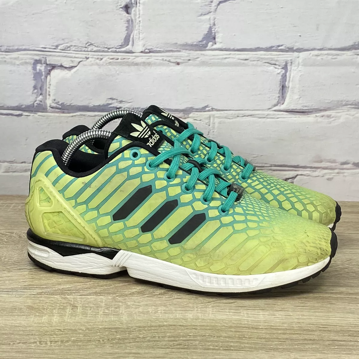 Adidas ZX Flux Xeno Green Athletic In The Dark Shoes - Men's 8 eBay