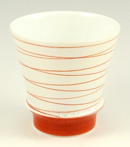 2pcs Arita yaki porcelain Japanese Sake Shochu cup SUPREMACY Kotobuki Black Red - Picture 5 of 8