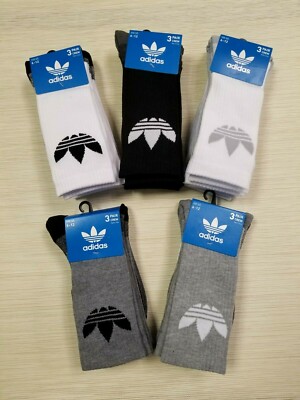 Adidas Originaux Homme Chaussettes Crew Taille 6-12 Neuf Euro Modèle 1, 2,  Ou 3 | eBay