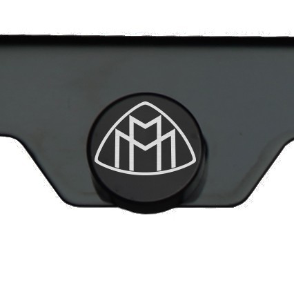 Laser Engraved Maybach Logo Mirror Matte Black License Frame Stainless Steel - Picture 4 of 11