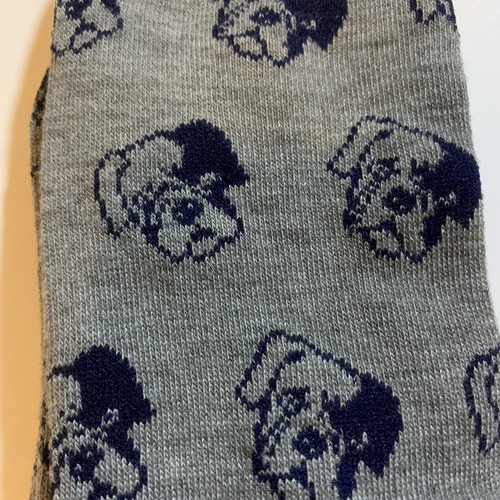 Funky Socks Mens Dogs Bulldogs Crew Shoe Size 6-12 Grey Blue Centric PSFS-3031 - Imagen 3 de 5