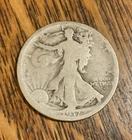 1917-D OBVERSE Walking Liberty Silver Half Dollar - FREE SHIPPING