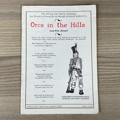 ORKS IN THE HILLS BAND ONE ISSUE FLINTLOQUE SKIRMISH BOOK HERBST 1996