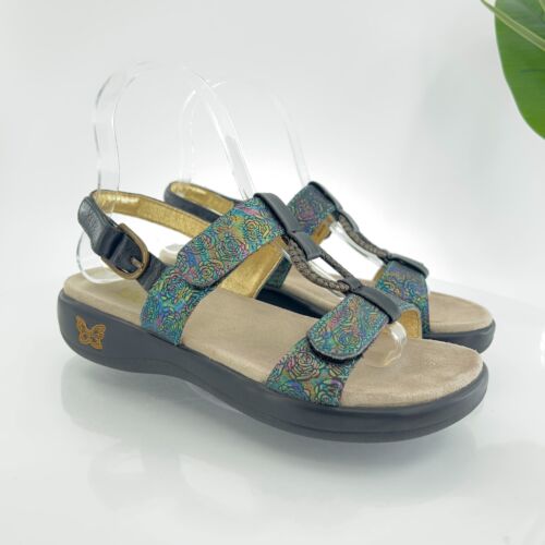 Alegria Women's Julie Sandal Size 36 6 Abalone Rose Comfy Slingback Adjustable - Picture 2 of 16