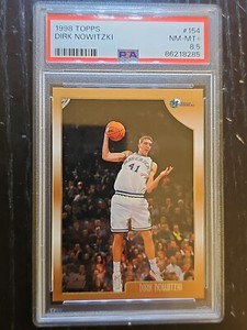 1998 Topps #154 Dirk Nowitzki Rookie - PSA 8.5 9 