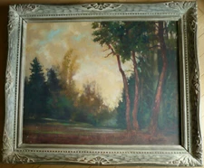 CHARLES THEODORE NITTEL, LISTED CALIFORNIA TONALIST TONAL OIL PLEIN AIR CA CALIF