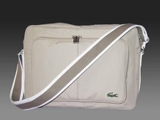 LACOSTE SHOULDER BAG Horizontal Reporter Vintage L71 Casual 7 Light Beige NEW