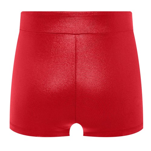 Kids Girls Color Block Stretchy Dance Shorts Gymnastic Ballet Yoga Competition - Picture 25 of 42