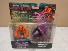 Masters of the Universe Eternia Minis Beast Man & War Sled Rolling Action NIB
