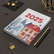 2025 Notebook with Christmas Design
