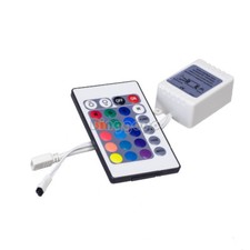 24 Button Wireless RGB LED Light Controller IR Remote 12v Dimmer for LED Strip