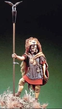 1:24 Scale Roman Signifer Resin Figure Model Kit with Lion Pelt and Standard