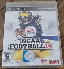 NCAA Football 14 (Sony PlayStation 3, PS3, EA Sports) w/Case RARE HTF No Manual