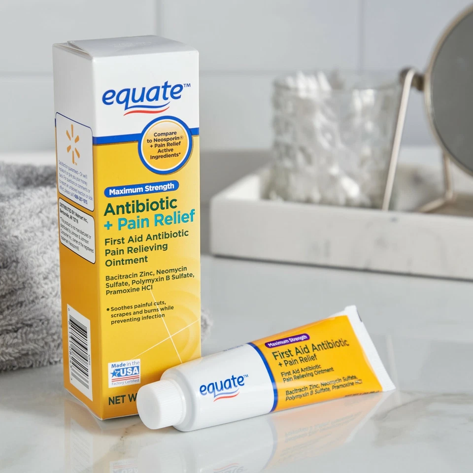 Equate Maximum Antibiotic & Pain Relief Ointment, 1 OZ..+ - Image 3 of 4