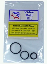 VCR Belt KIT for SANYO VCR3900 VCR4000 VCR4400 VCR4600 VCR6300 VCR9000 + Others
