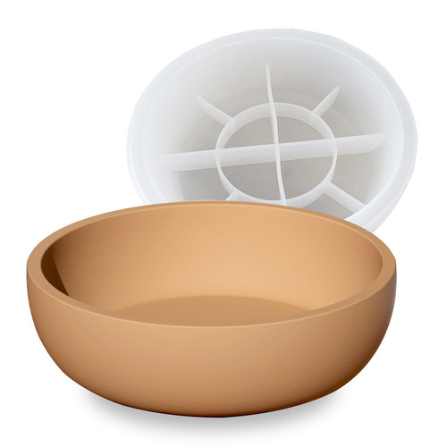 Big Round Bowl Resin Mold 8.2in Large Silicone Container Epoxy Resin Concrete...