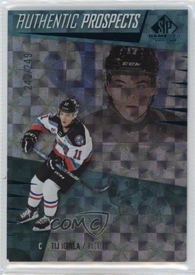 2023 SP Game Used CHL Edition Teal Patterned Foilboard /249 Tij Iginla #38 1a1g