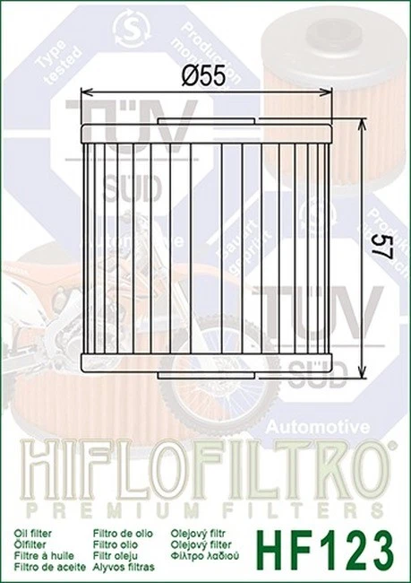 Filtro de aceite HF123 - Paquete de 12 reemplaza KAW 16099-004 para KEF/KL/KLF/KLR/KLT/KLX/KT Foto 4 de 4