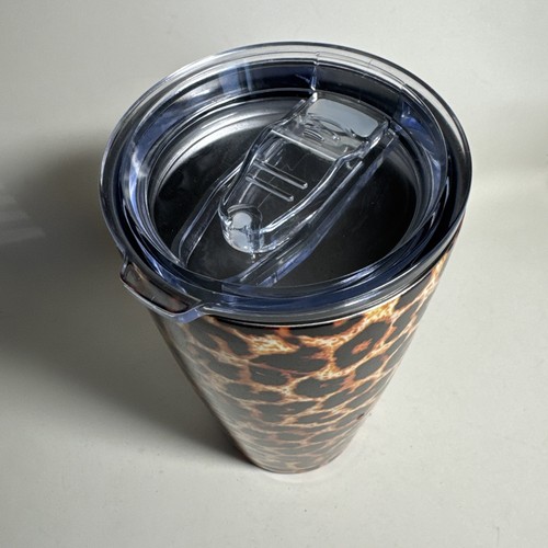 20oz Stainless Steel, Double Walled, Cheetah /Leopard Print Tumbler Cold Hot New - Bild 2 von 4