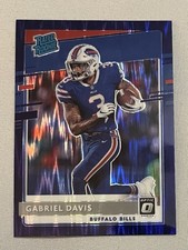 2020 Panini Donruss Optic Rated Rookie RC Purple Shock Prizm #187 Gabriel Davis