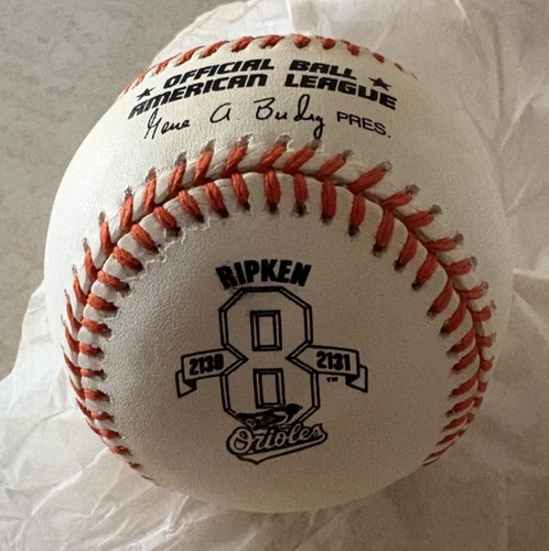 Rawlings Official American League Baseball Cal Ripken 2130/2131 (New in Box)