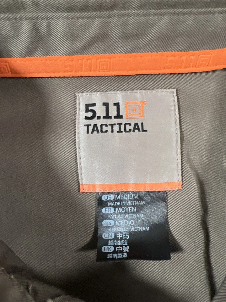 5.11 Tactical Series Men’s Size M Short Sleeve Button Shirt - Image 3 of 4