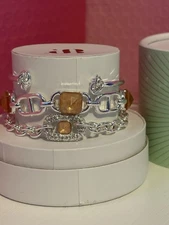 Bomb Party Spring Stack 2025  ST23695 Enchanted Sparkle  Silver bracelets