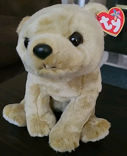 TY Beanie Buddy “Almond” the Bear Retired Vintage MWMT (10 inch)
