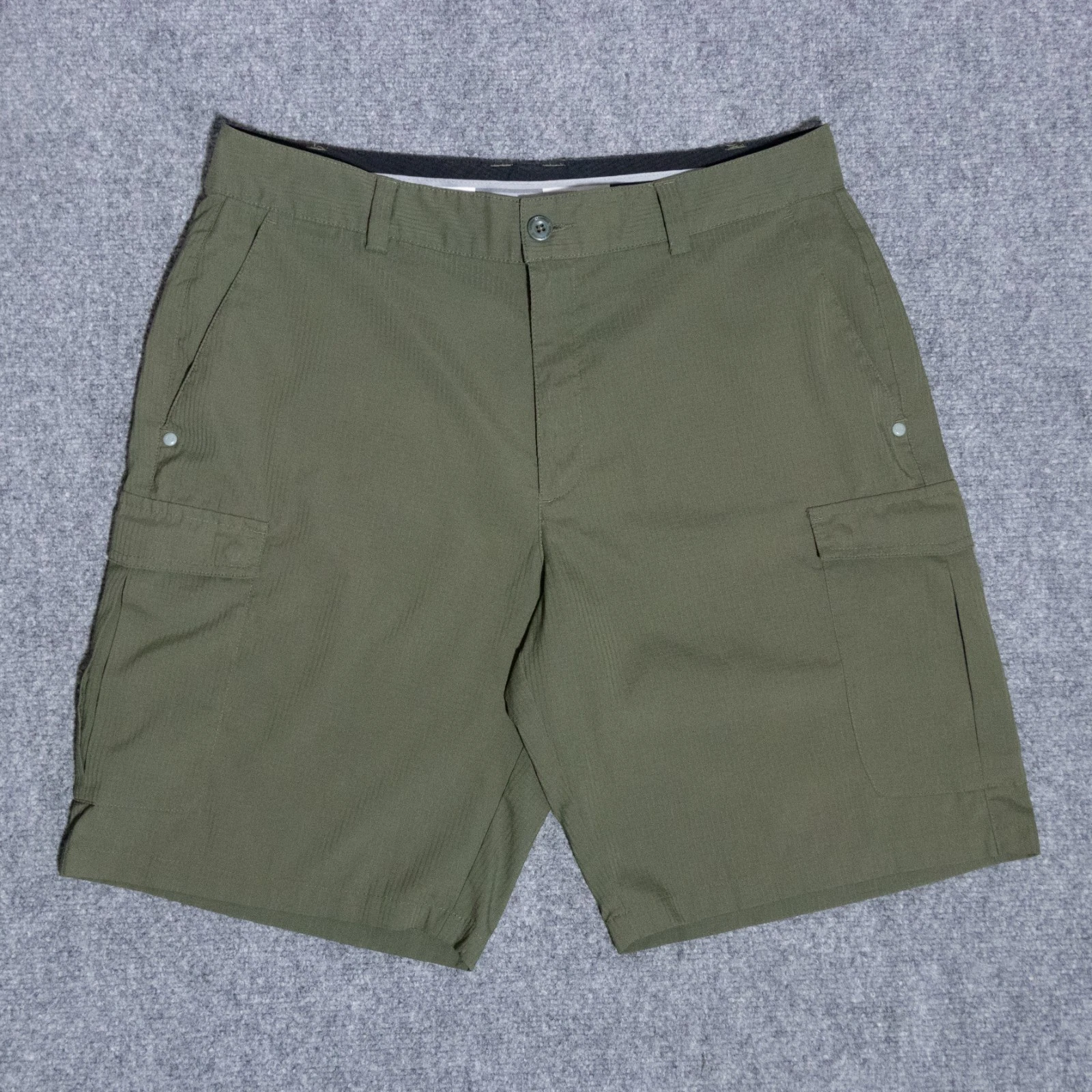 Under Armour Flex Ripstop Cargo Golf Shorts Men's 34 Army Green Fishing 1253406