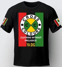 CROSS COLOURS T-SHIRT. YA DIG.  HIP HOP. 90'S TEES. RAP LEGENDS Tee SHIRT