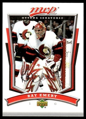 2007-08 Upper Deck MVP #252 Ray Emery Ottawa Senators Hockey Card