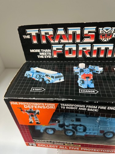Vintage G1 Transformers 1986 PROTECTOBOT LEADER HOT SPOT SEALED AFA IT MISB - Picture 10 of 24