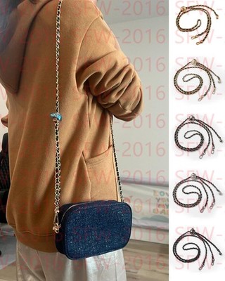 Leather+Chain Replacement Fit For Chanel Purse Chain Make up Bag Straps 55.12  
