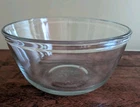 Vintage Anchor Ovenware Mixing Bowl 2.5 Qt Clear Glass USA Oven & Microwave Safe
