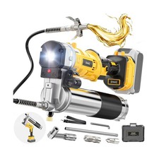 Cordless Grease Gun Compatible with DeWalt 20V Battery, 12000PSI High-Pressur...