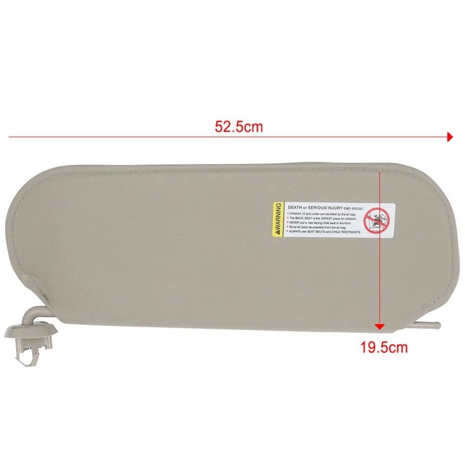 Parasol lado izquierdo tostado para Chevrolet Express 1500 GMC Savana 1500 2003-2019 Foto 2 de 4