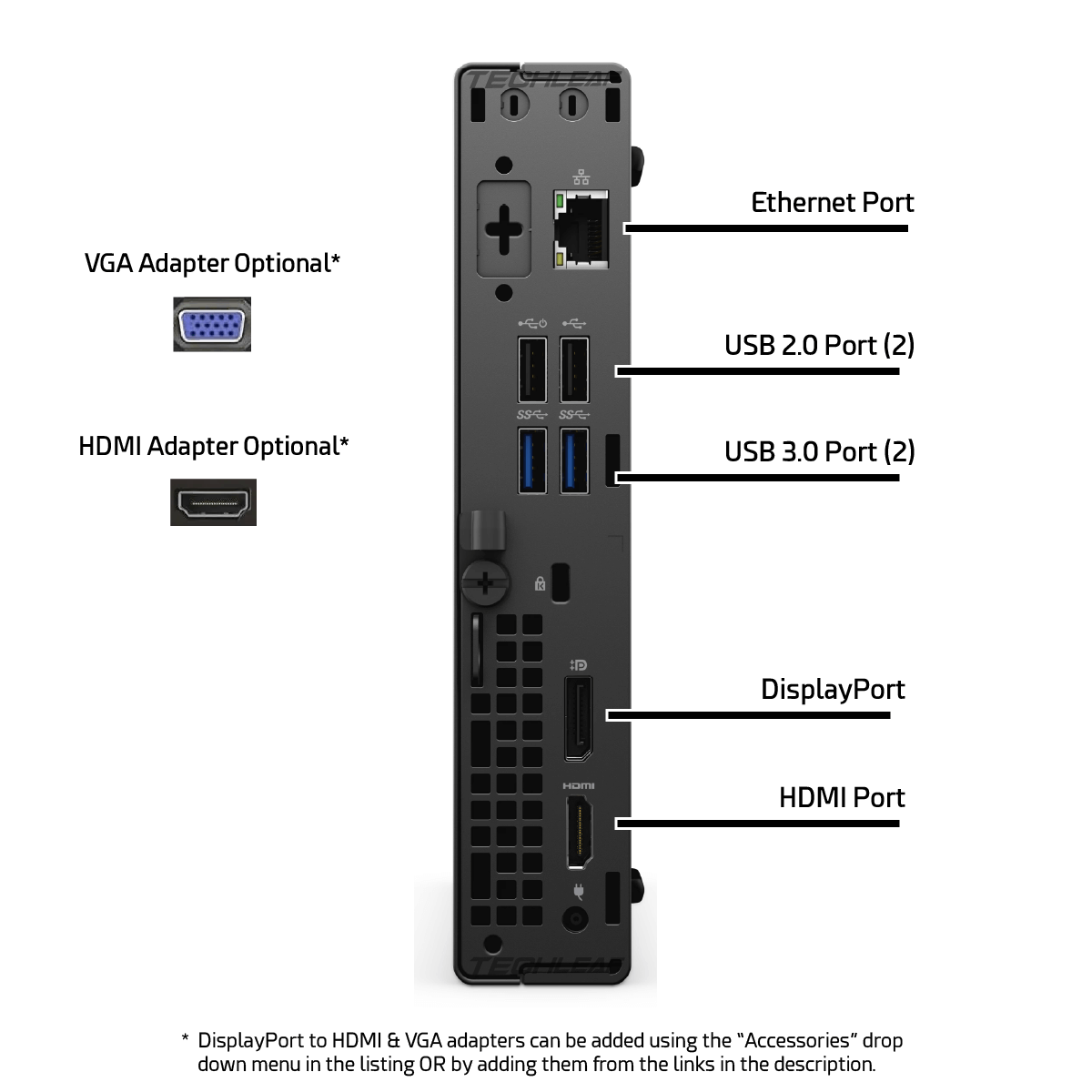 Dell Windows 11 Mini Desktop PC up to i7 10th, 32GB RAM, 1TB SSD