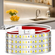 under Cabinet Strip Lighting Plug in 72In, Ultra Bright Small LED Light Bar, 270