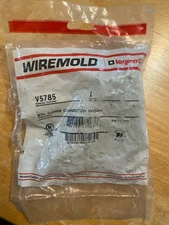 Wiremold V5785 Combination Connector - Raceway to Outlet Box, Ivory - New/Open